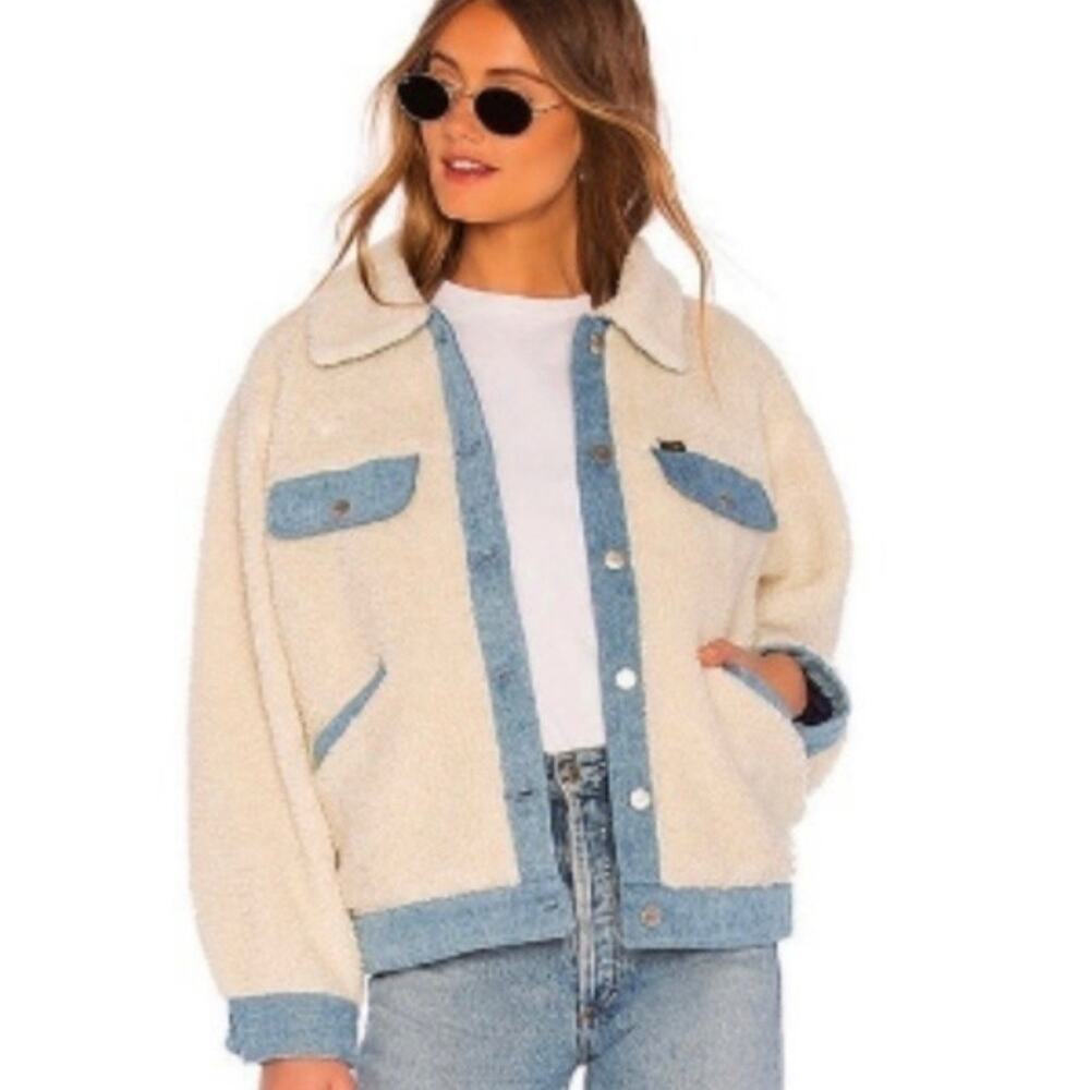 Wrangler Sherpa Denim Jacket XS Womens Western